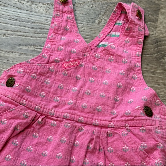 Vintage Oshkosh floral dress pink 24m - Picture 2 of 7